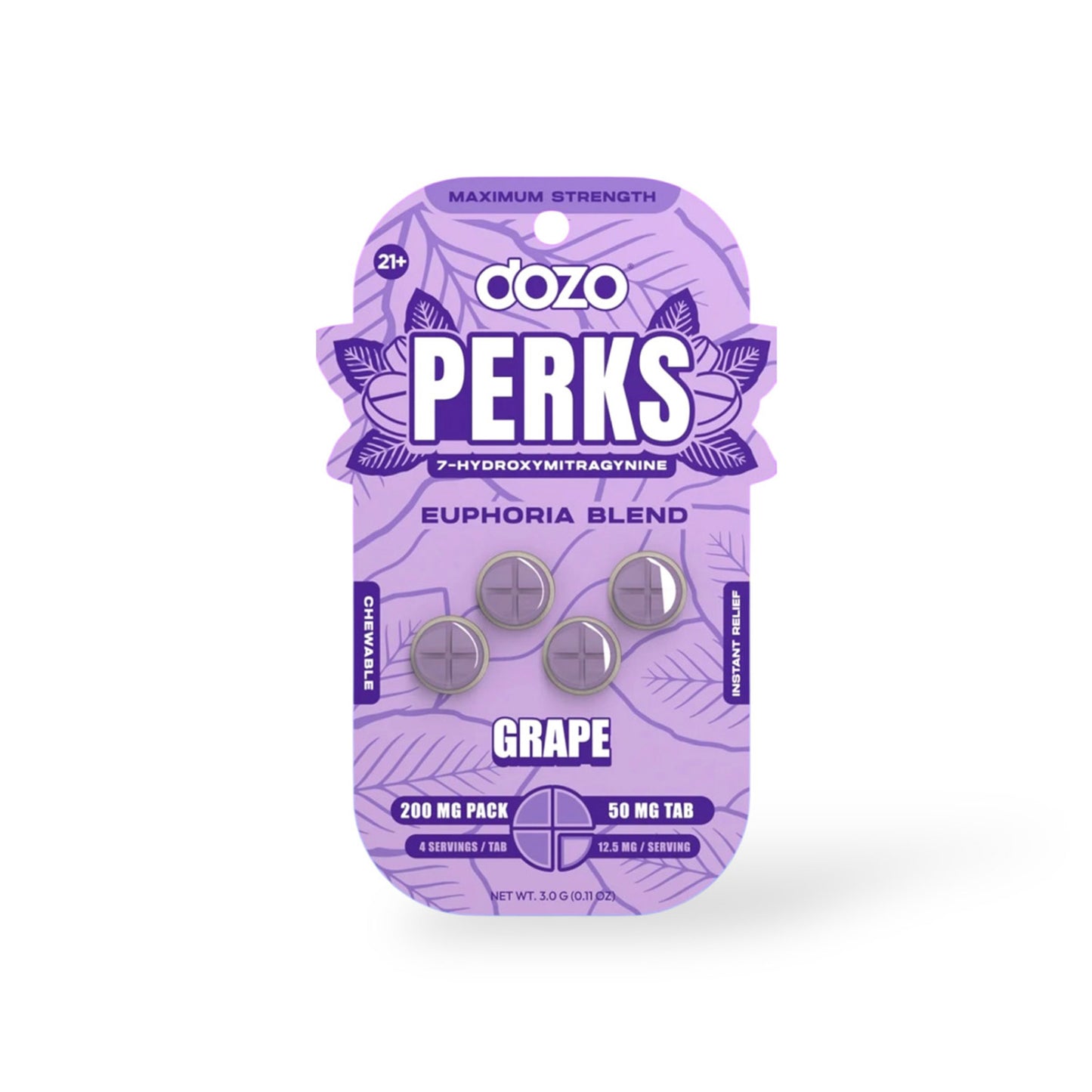 Dozo Perks 7-hydroxymitragynine Maximum Strength 50mg