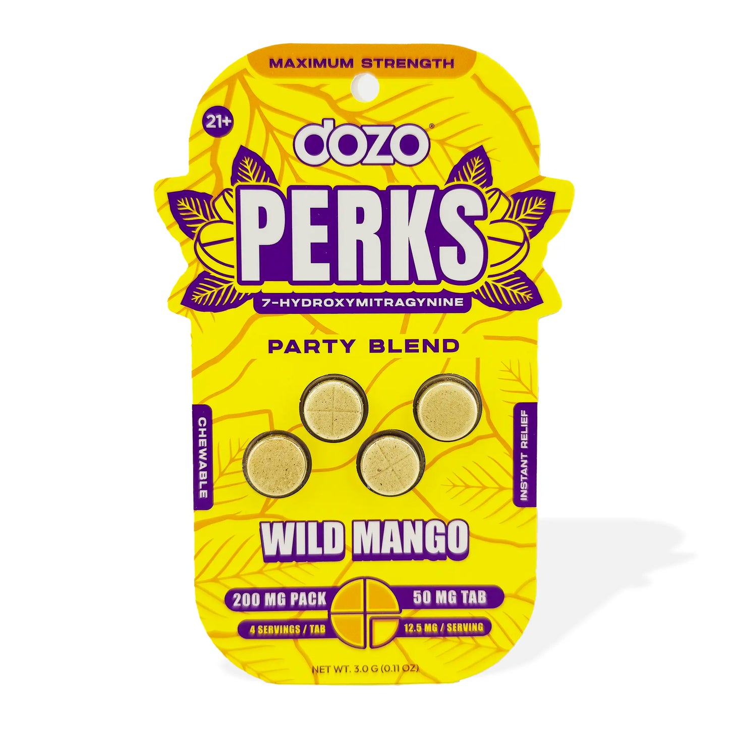 Dozo Perks 7-hydroxymitragynine Maximum Strength 50mg